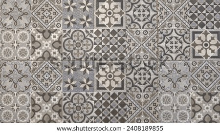 azulejos texture background with floral motifs wall tiles floor architecturally compelling mosaics design 