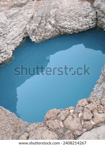 Holy well, beautiful blue water