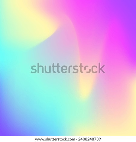Abstract Gradient. Trendy Paper. Holographic Background. Unicorn Light. Retro Effect. Iridescent Background. Metal Holography Illustration. Violet Soft Texture. Blue Abstract Gradient Royalty-Free Stock Photo #2408248739