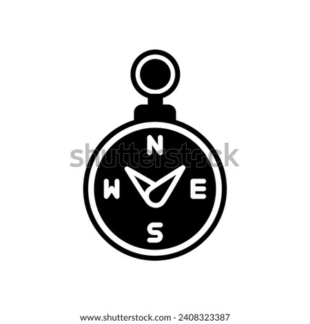Magnetic Compass icon in vector. Illustration