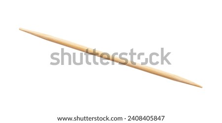 Wooden toothpicks isolated on white background Royalty-Free Stock Photo #2408405847