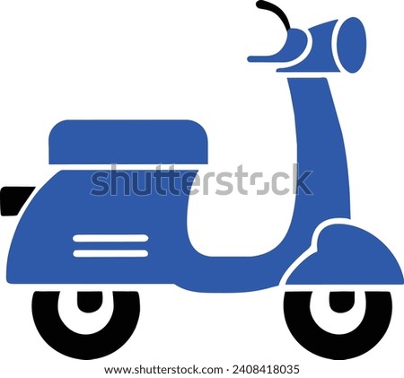 scooter icon modern style vector 