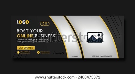 Facebook cover and web banner template design