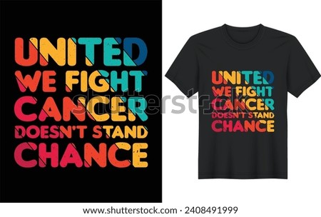 World cancer day t shirt design vector illustration template.