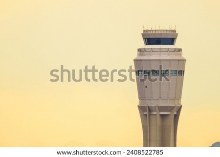 4K Ultra HD Image of Airport Traffic Control Tower - Aviation Operations Royalty-Free Stock Photo #2408522785