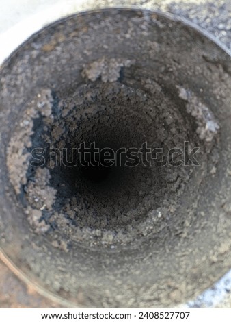 Pictures of chimney flues dirty and clean