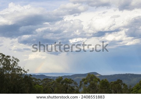 Panoramic views across Tamborine Mountain in Queensland, Australia