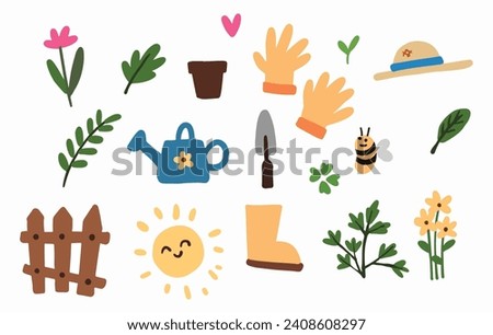 Vibrant spring clip art collection on Shutterstock. Blossoms, Bees, and nature elements. Perfect for seasonal designs and crafts. Dive into spring!