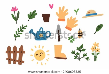 Vibrant spring clip art collection on Shutterstock. Blossoms, Bees, and nature elements. Perfect for seasonal designs and crafts. Dive into spring!
