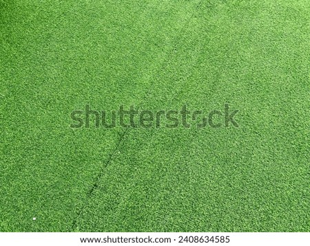 a photography of a golf ball on a green golf course.