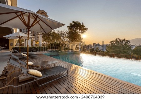 Beautiful tropical swimming pool, Thailand