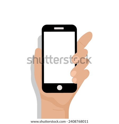 holding the phone.Eps 10 vector