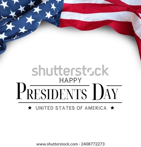 Presidents Day Congratulation Instagram Poster Royalty-Free Stock Photo #2408772273