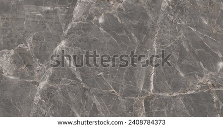 Natural brown marble polished stone slab, ceramic vitrified floor tiles random marbles, interior and exterior floor and wall cladding, dark coffee brown marble texture background Royalty-Free Stock Photo #2408784373