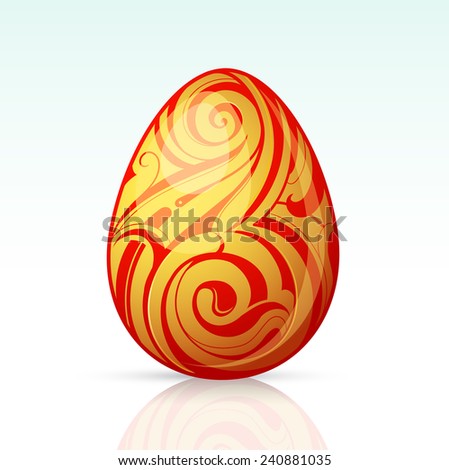 Easter egg as design element. EPS 10