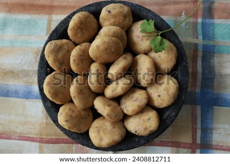 Picture of a delicious Asian style Potato fritters