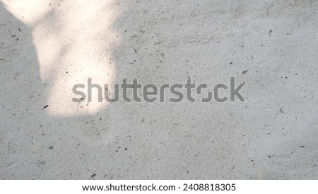 Picture of fine white sand grains, Image of the surface of the sand