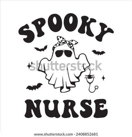 spooky nurse logo inspirational positive quotes, motivational, typography, lettering design