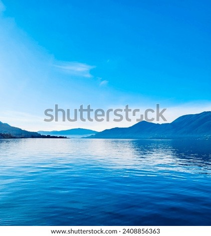Lago Maggiore Switzerland Ticino Lake View blue Sky