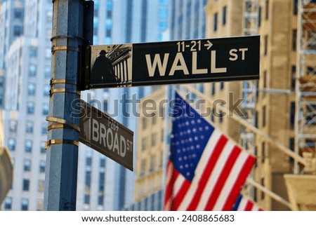 The Sign of Wall Street, New York City