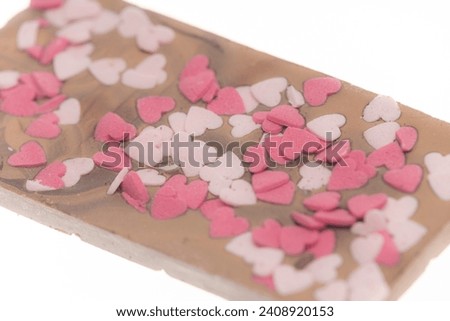 detail of chocolate for Valetine's day Royalty-Free Stock Photo #2408920153