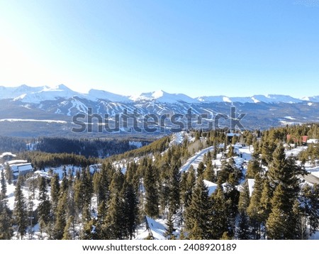 Breckenridge Ski Slopes in Summit County Colorado Royalty-Free Stock Photo #2408920189