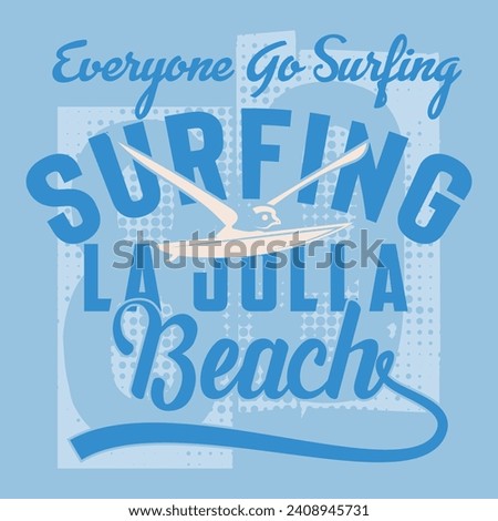 Surf typography. t shirt graphics. print. vector