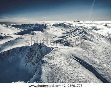 Aerial Shot of Parnassos mountain in Greece