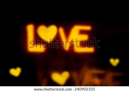 love heart abstract bokeh background,valentine concept.