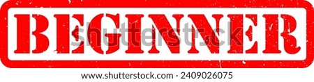 Red Beginner Intermediate Expert Pro Rubber Stamp Grunge Texture Label Badge Sticker Vector EPS PNG Transparent No Background Clip Art Vector EPS PNG 