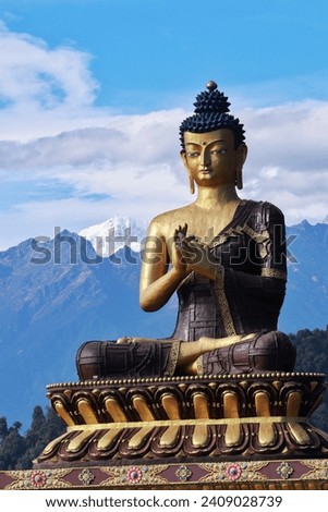 Lord Buddha | Statue of Lord Buddha on the himalayas | Buddhism  Royalty-Free Stock Photo #2409028739