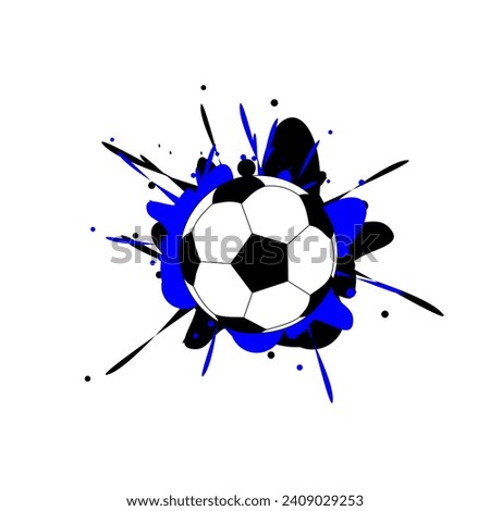 blue and black football splash coloured background clip art