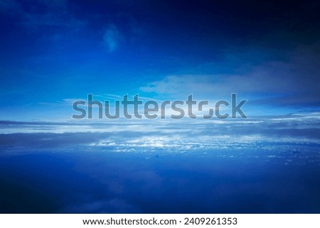 Aerial sky and clouds background Royalty-Free Stock Photo #2409261353