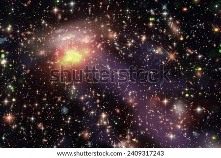 Amazing galaxy view and stars. The elements of this image furnished by NASA.

