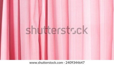Interior pink Net Curtain Background.