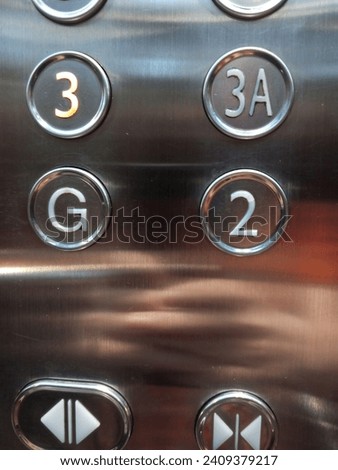 Elevator buttons without number four 