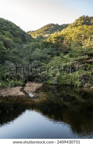 Very beautiful scenery of Kojima Peninsula in Okayama City, Okayama Prefecture, Japan Royalty-Free Stock Photo #2409430731