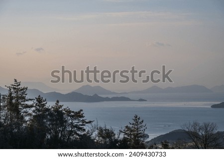Very beautiful scenery of Kojima Peninsula in Okayama City, Okayama Prefecture, Japan Royalty-Free Stock Photo #2409430733
