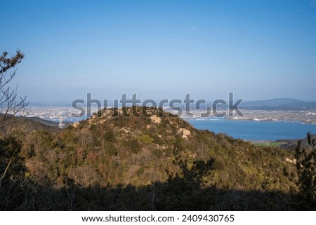 Very beautiful scenery of Kojima Peninsula in Okayama City, Okayama Prefecture, Japan Royalty-Free Stock Photo #2409430765