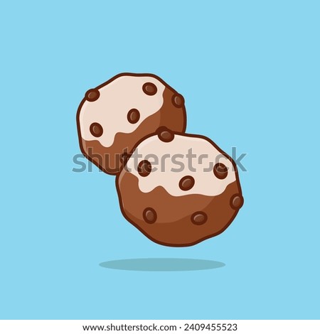 Oliebollen simple cartoon vector illustration traditional food concept icon isolated Royalty-Free Stock Photo #2409455523