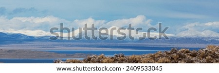 Sierra Nevada mountains in California, USA. Early Winter season. Royalty-Free Stock Photo #2409533045