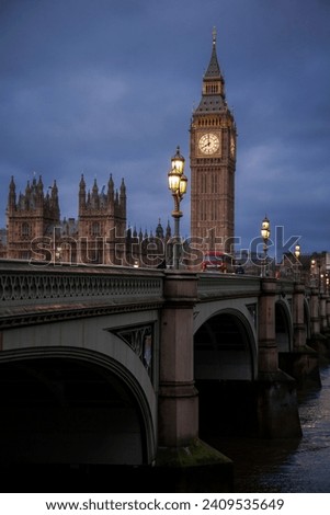Westminster and Big Ben early morning