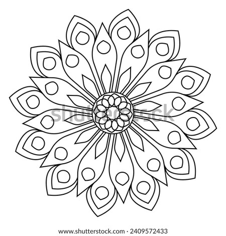 black and white mandalas - mandala coloring pages - easy mandala adult coloring page - simple mandala coloring pages - coloring book mandala page for kdp book interior