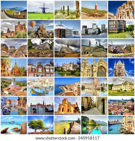 collection of photo's with travel destinations from all over the world   