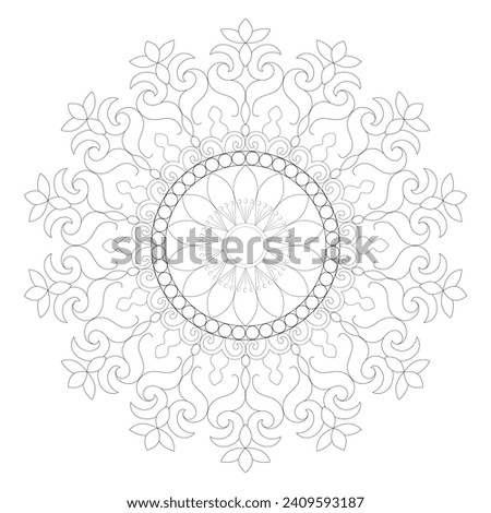 Vector Mandala Coloring Pages and Books