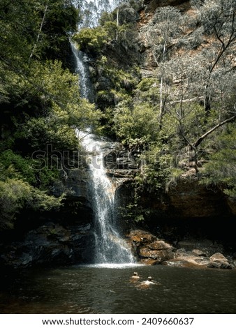 The Serene Blue Mountains and Majestic Waterfalls. Nature's Symphony. NSW. Australia
