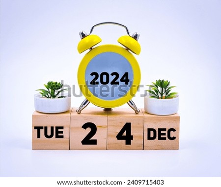 Tuesday 24 December 2024,calendar concept  Royalty-Free Stock Photo #2409715403