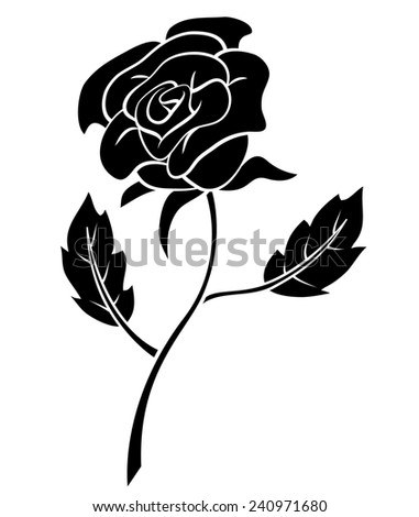 Black Rose Illustration