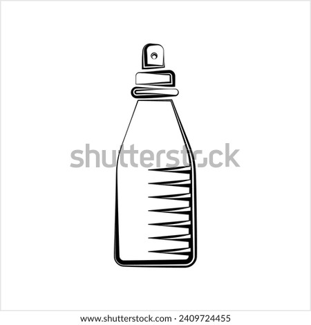 Spray Bottle Icon Vector Art Illustration