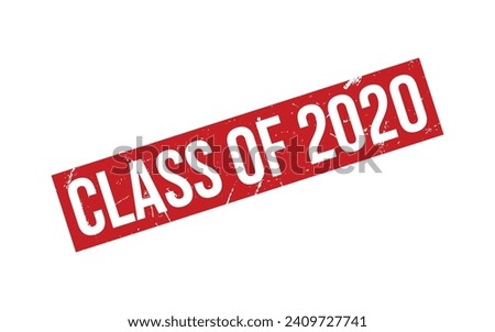 Class of 2020 Rubber Stamp Seal Vector